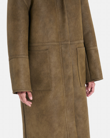 Matisse coat Khaki coat with contrasting hood ZAPA