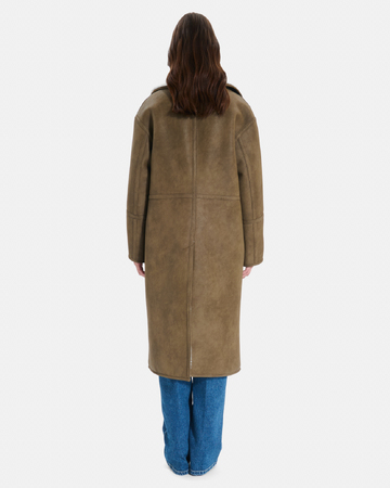 Matisse coat Khaki coat with contrasting hood ZAPA