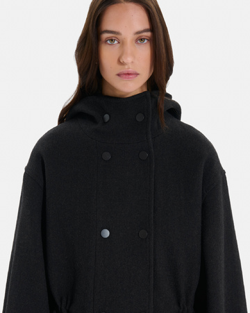 Marina Coat Chocolate wool coat ZAPA