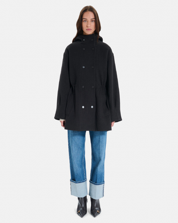 Marina Coat Chocolate wool coat ZAPA