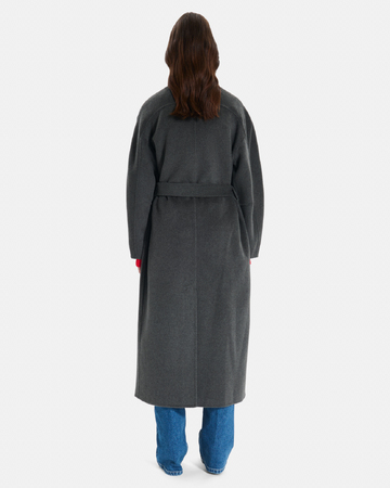 Melissa Coat Long wool coat with a high collar ZAPA