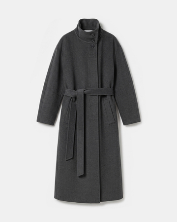 Melissa Coat Long wool coat with a high collar ZAPA