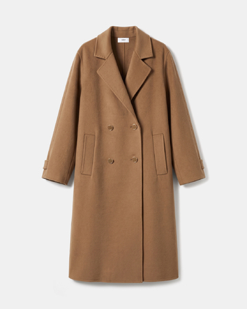 Milo Coat Long cinnamon wool coat ZAPA