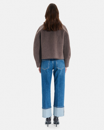 Moby Coat Short reversible wool coat ZAPA