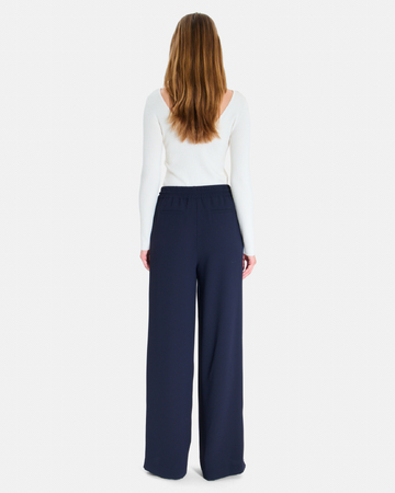 Posy Pants Flowy trousers with a nighttime tie ZAPA
