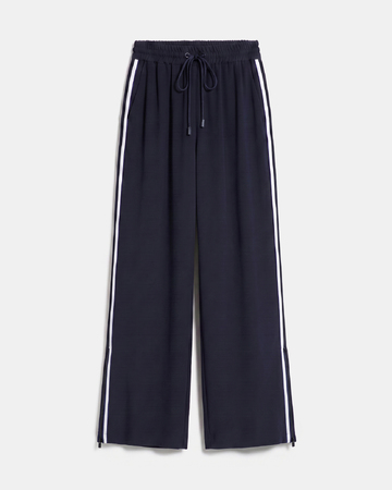 Posy Pants Flowy trousers with a nighttime tie ZAPA