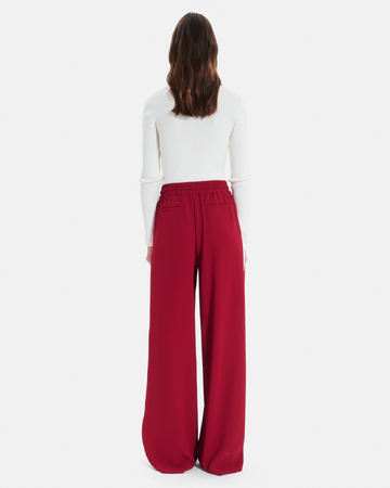Posy Pants Flowing drawstring trousers with white side stripes ZAPA