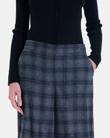 Paulette trousers Wide-legged heather grey trousers ZAPA