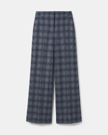 Paulette trousers Wide-legged heather grey trousers ZAPA