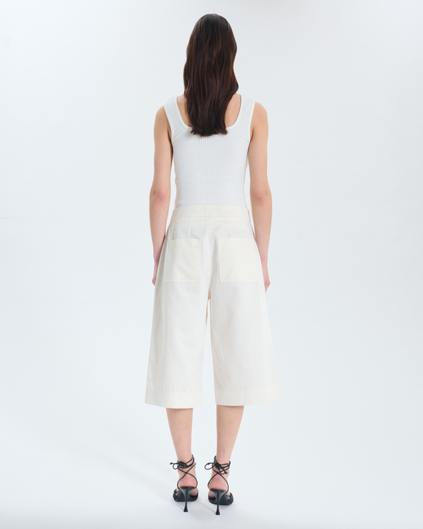 Slim Fit Shorts Slim ecru shorts ZAPA