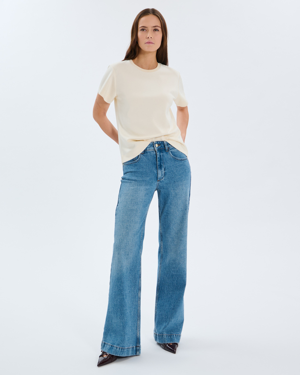 Top Tanouk Ecru viscose top ZAPA