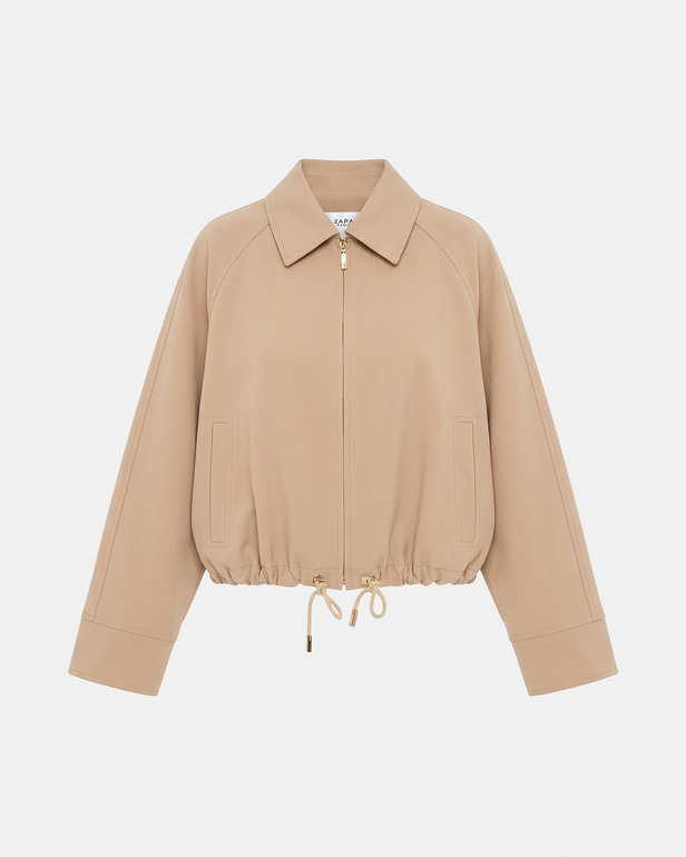 Valeria Jacket Sand-colored short jacket ZAPA