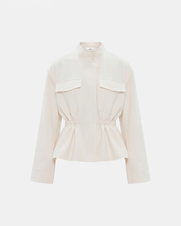Vahita Jacket Ecru jacket with removable sleeves ZAPA