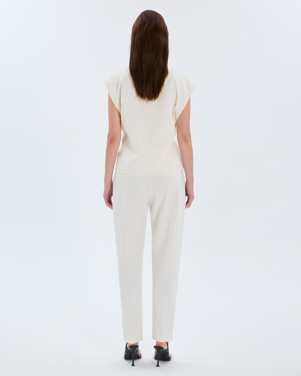 Vahita Jacket Ecru jacket with removable sleeves ZAPA