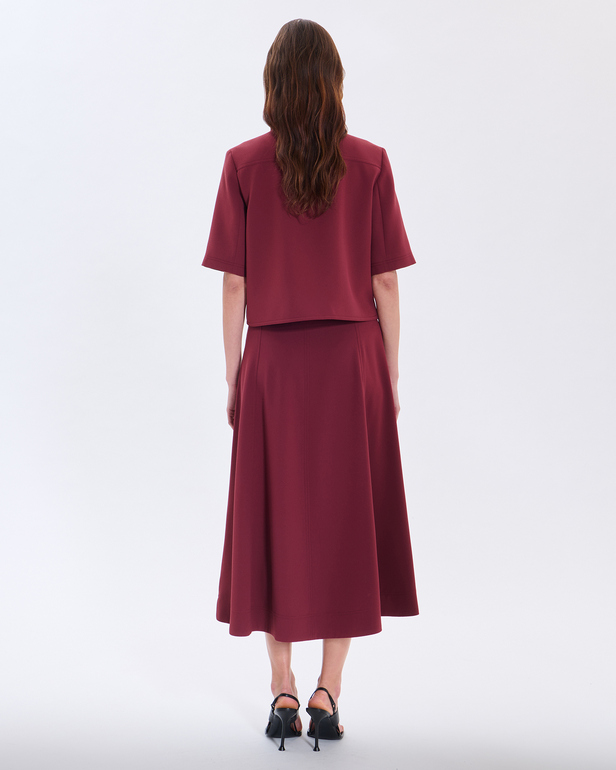 Celina shirt Short burgundy shirt ZAPA