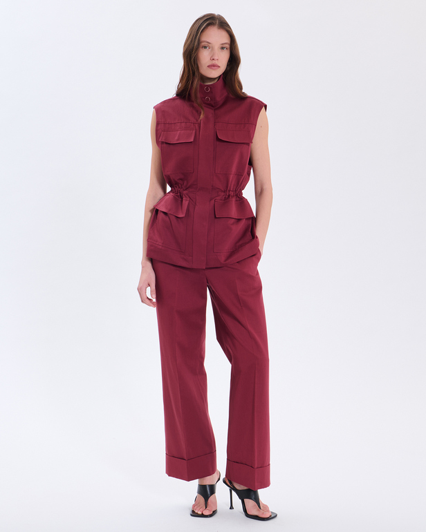 Parly Pants Pants burgundy ZAPA