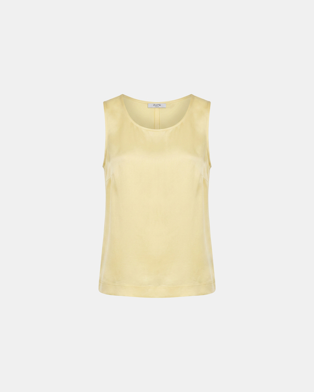 Toy Top Sleeveless satin viscose top mimosa ZAPA