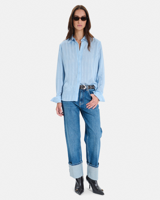 Calvyn shirt Striped long-sleeved shirt ZAPA