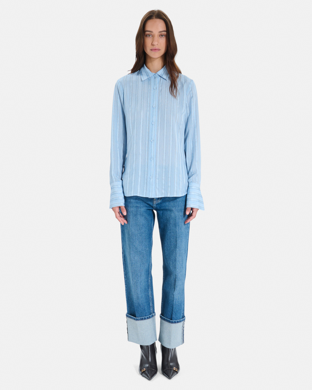 Calvyn shirt Striped long-sleeved shirt ZAPA