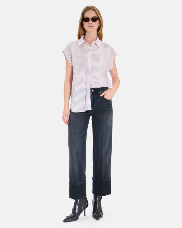 Corea Shirt Striped sleeveless shirt ZAPA