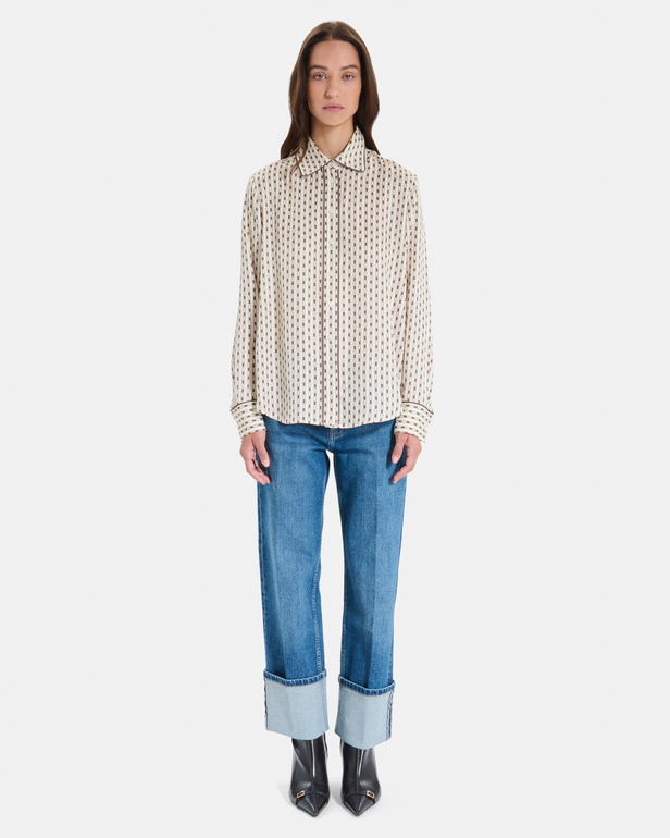 Cosmi P Shirt Straight-cut shirt with geometric patterns ZAPA