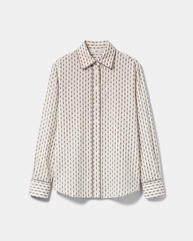 Cosmi P Shirt Straight-cut shirt with geometric patterns ZAPA