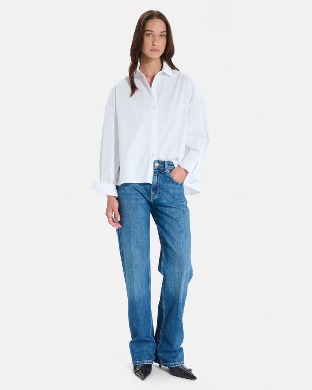 Colette shirt Classic white long-sleeved shirt ZAPA