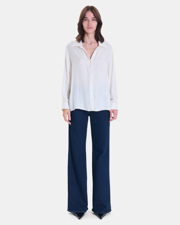 Corane Shirt Off-white, straight-cut shirt ZAPA