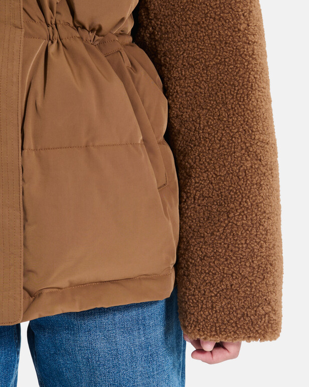 Melissandre down jacket Cinnamon quilted coat ZAPA