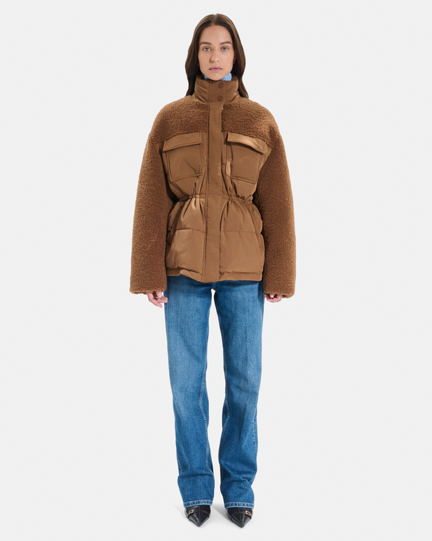 Melissandre down jacket Cinnamon quilted coat ZAPA