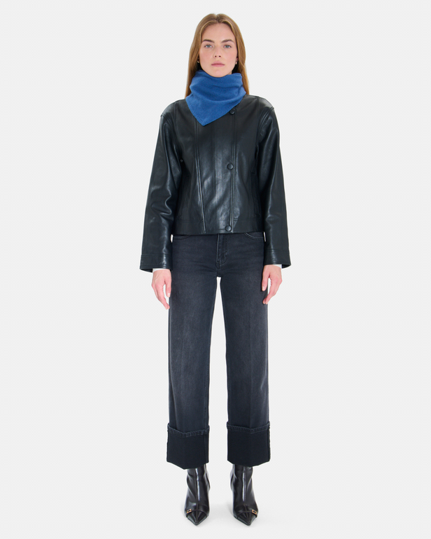 Elly scarf Indigo wool scarf ZAPA