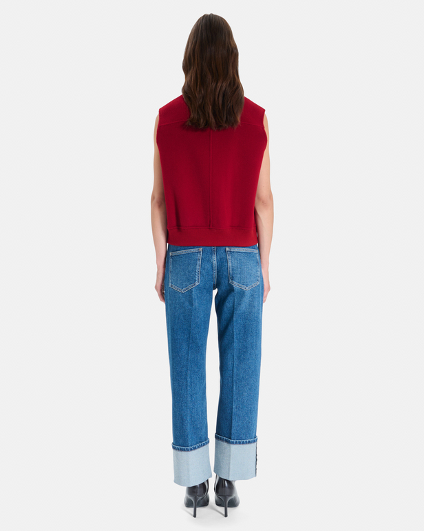 Gaspard vest Sleeveless wool vest with a high collar ZAPA