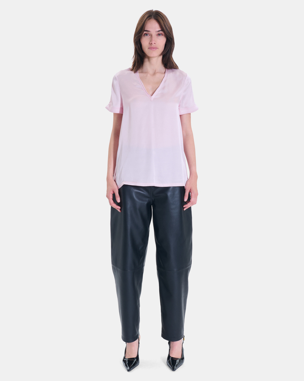 Top Tilda V-neck viscose top ZAPA