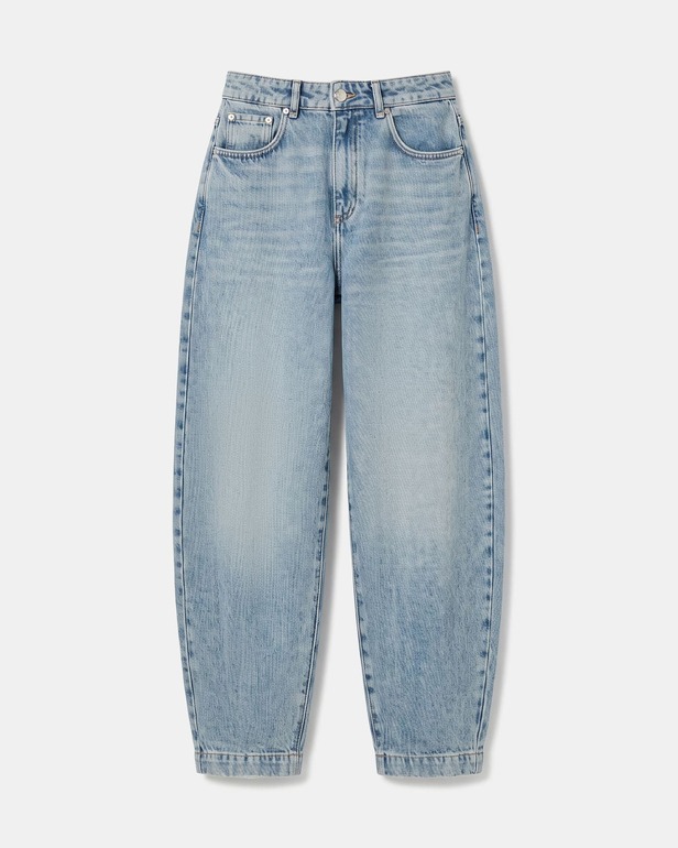 Jean Pia Vintage blue cotton barrel jeans ZAPA