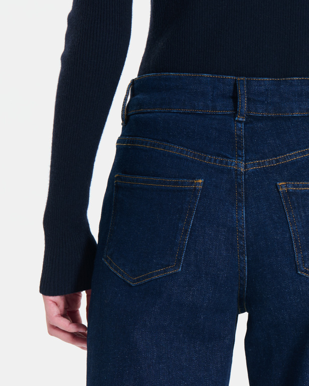 Jean New Jessie Palazzo jeans in raw blue cotton ZAPA