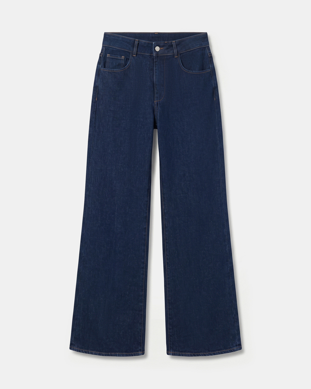 Jean New Jessie Palazzo jeans in raw blue cotton ZAPA