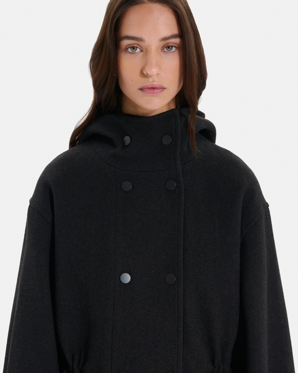 Marina Coat Chocolate wool coat ZAPA