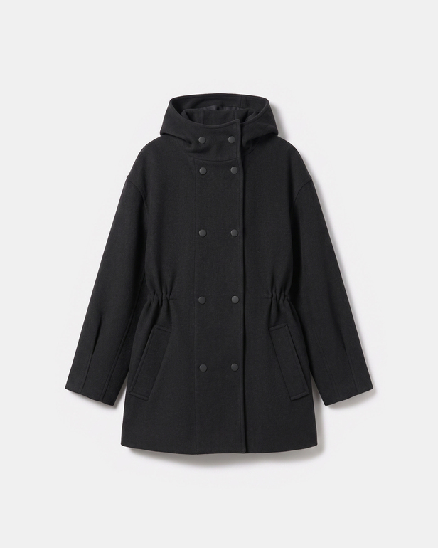Marina Coat Chocolate wool coat ZAPA