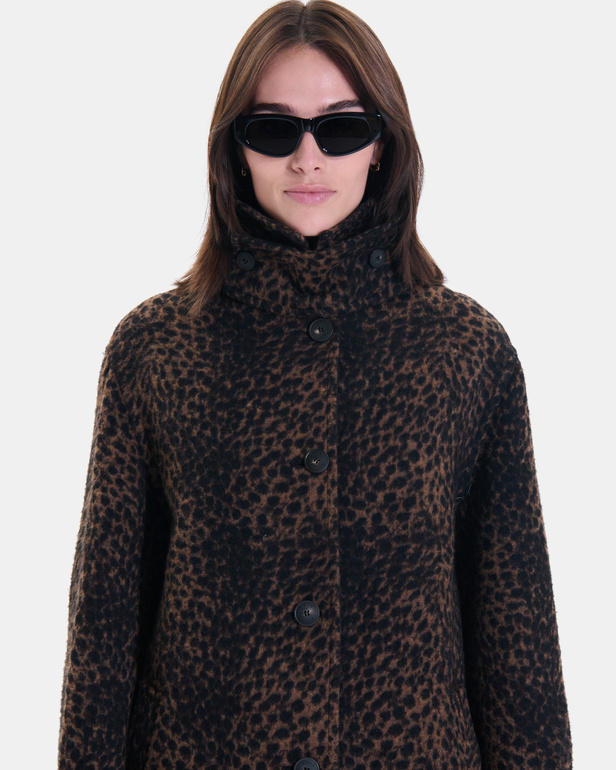Marilene Coat Leopard print coat ZAPA