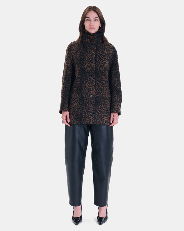 Marilene Coat Leopard print coat ZAPA