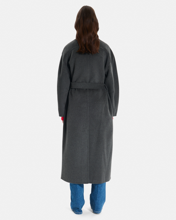 Melissa Coat Long wool coat with a high collar ZAPA