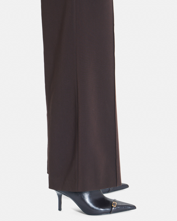 Panache Trousers Chocolate wide-leg trousers ZAPA