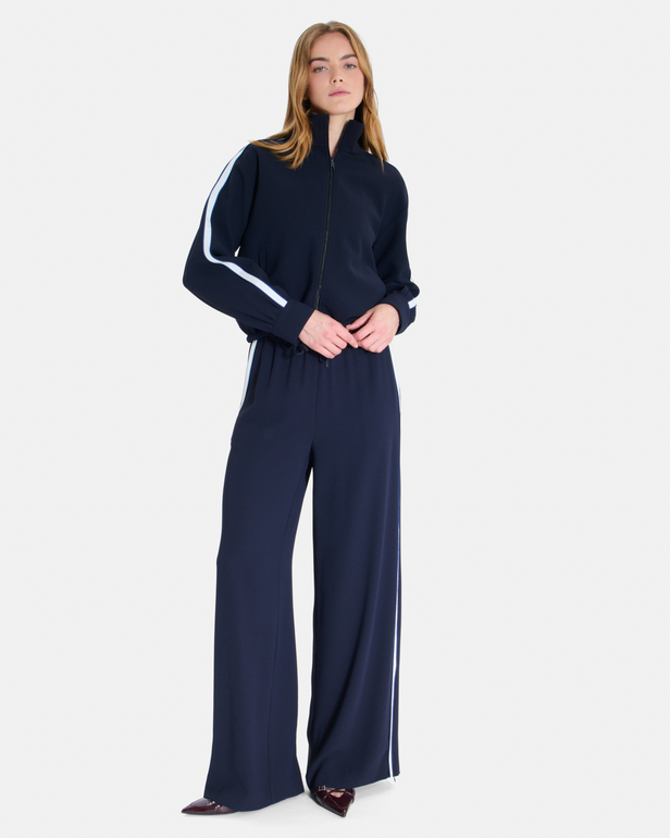 Posy Pants Flowy trousers with a nighttime tie ZAPA