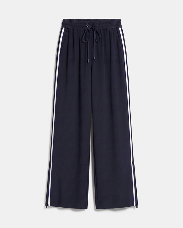 Posy Pants Flowy trousers with a nighttime tie ZAPA