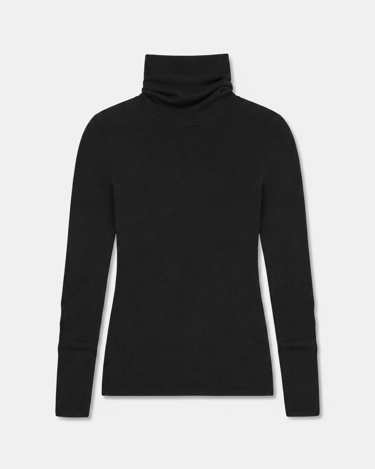 Nord sweater Black ribbed knit sweater ZAPA
