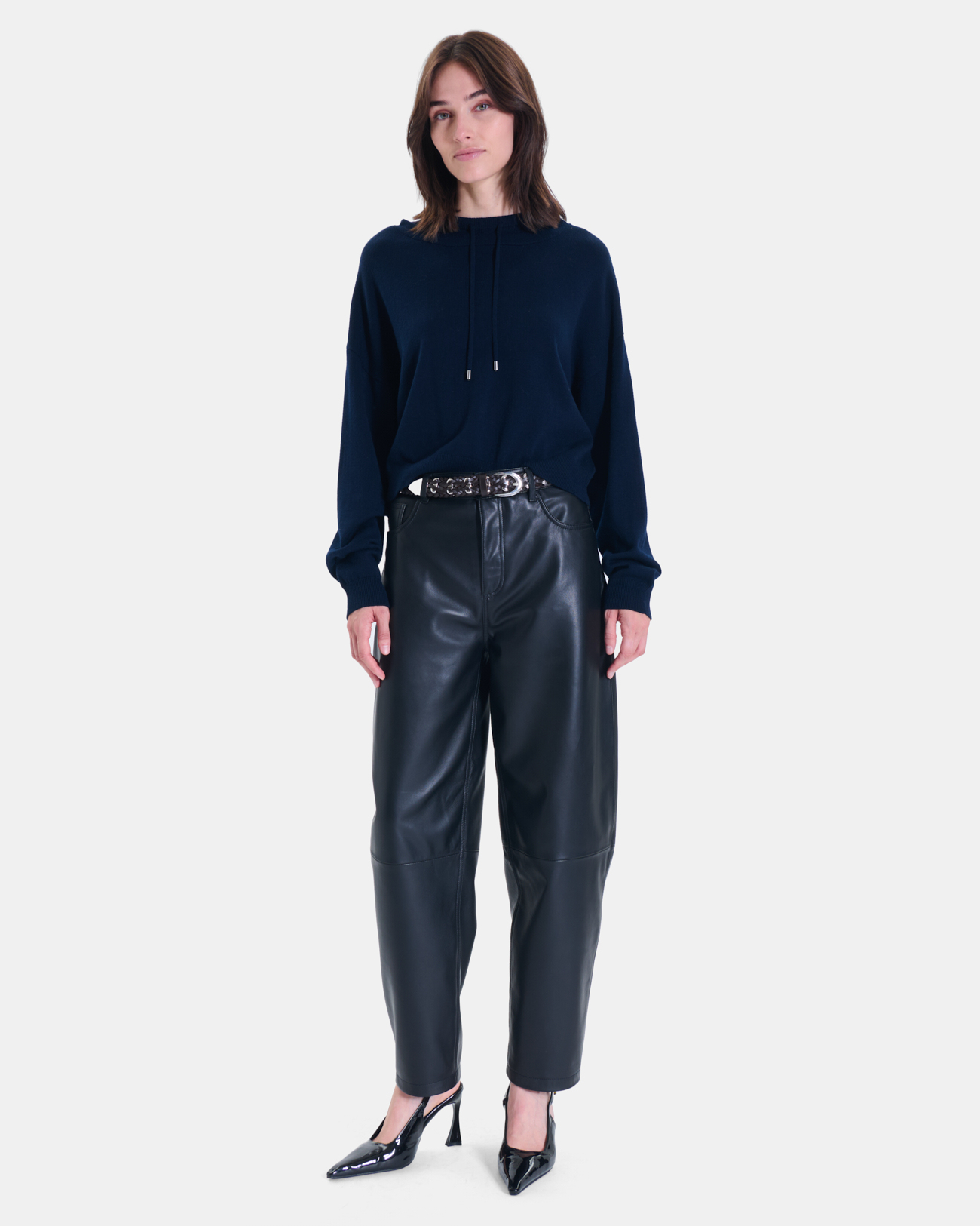 Parina Sweater Nighttime wool hoodie ZAPA