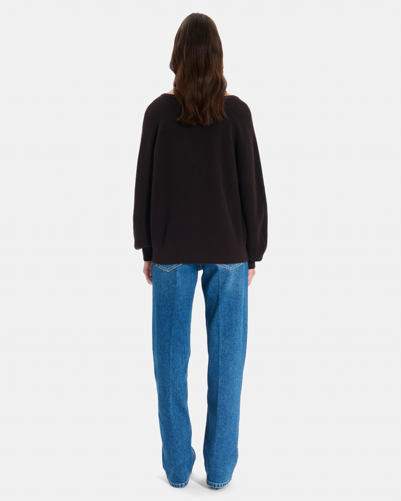 Ness sweater Chocolate merino wool sweater ZAPA
