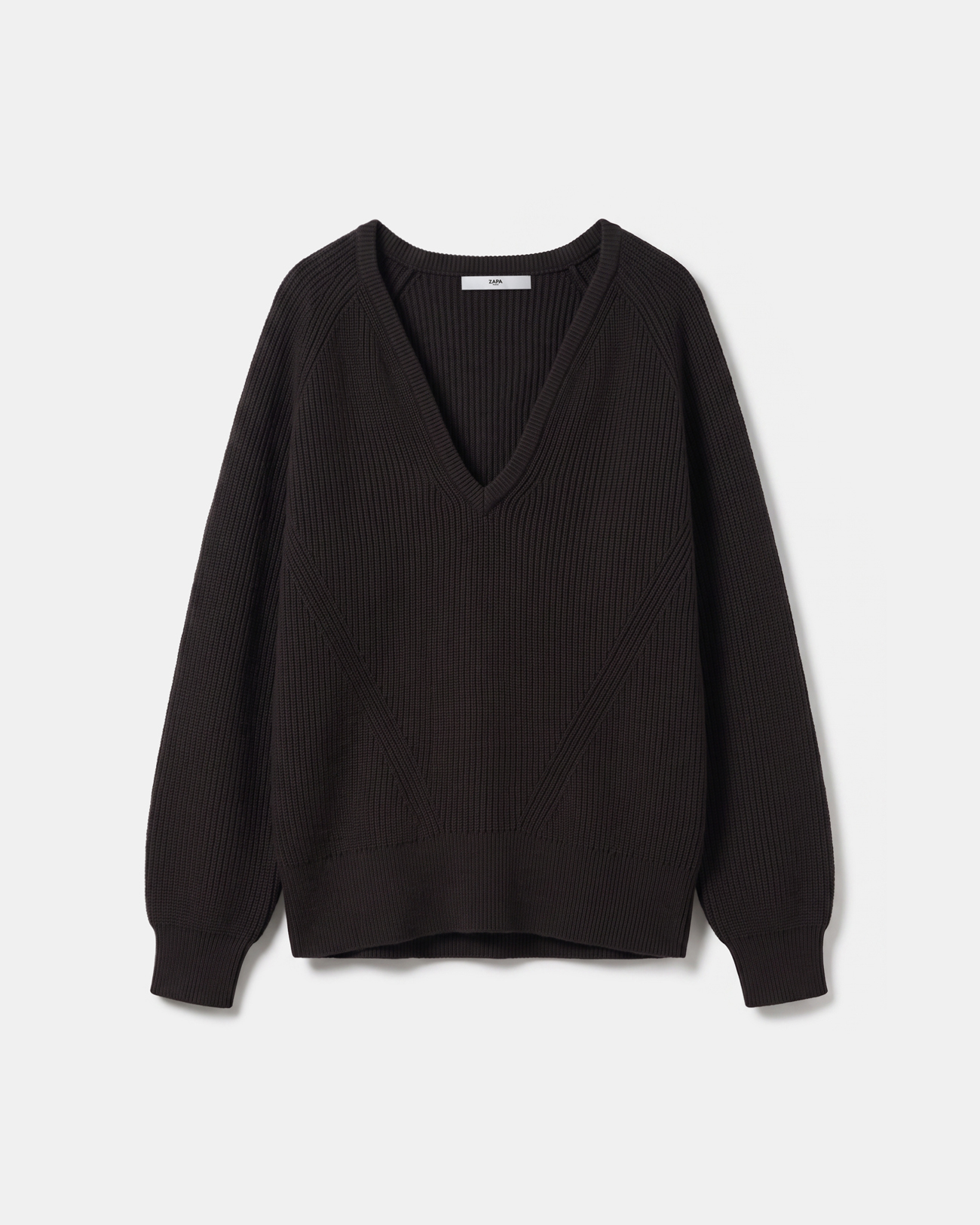 Ness sweater Chocolate merino wool sweater ZAPA