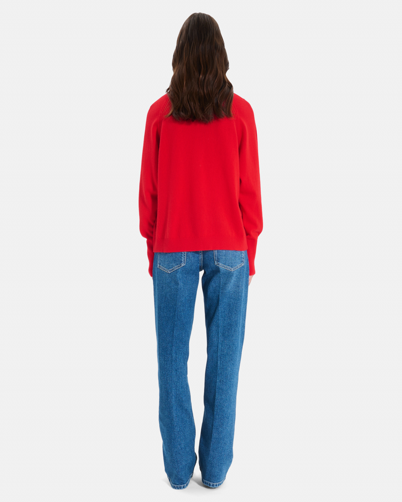 Paco sweater Red cashmere turtleneck sweater ZAPA