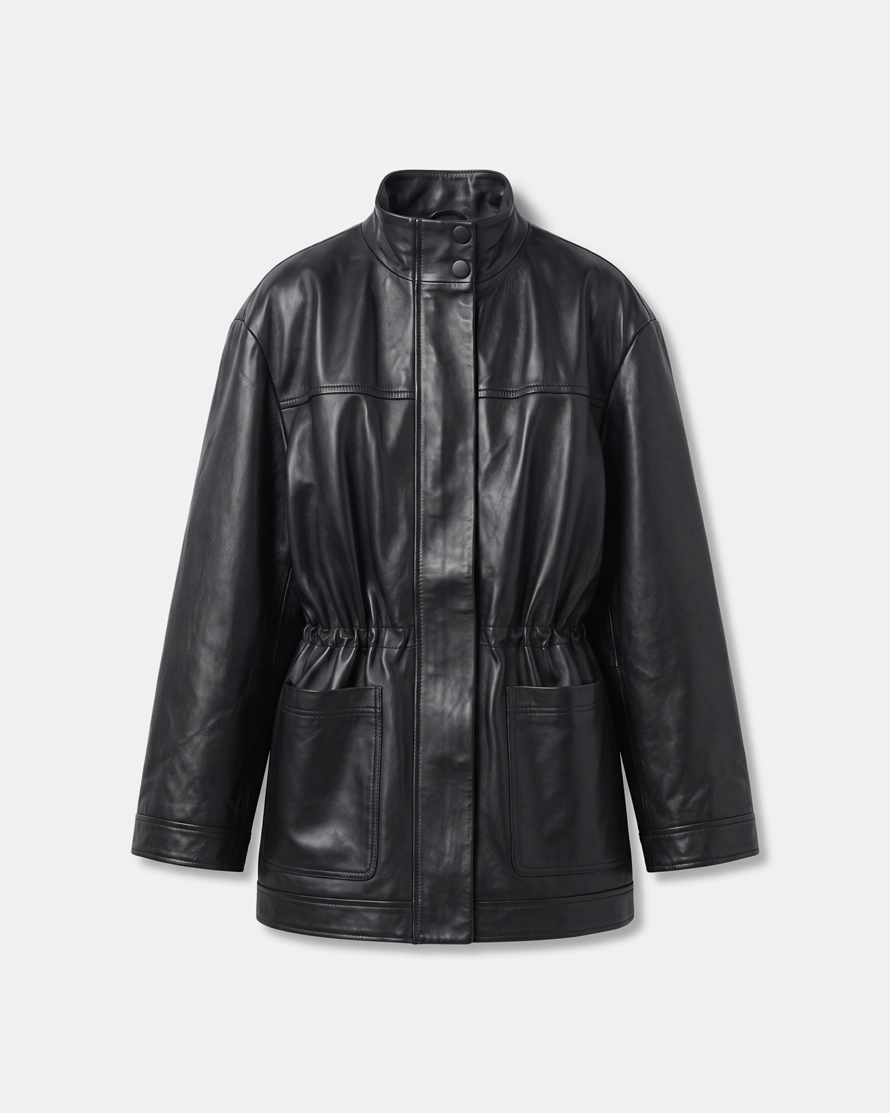 Valence Jacket adjustable mid-length chocolate brown jacket ZAPA